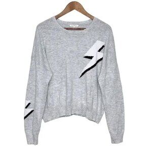 Z SUPPLY | Larissa Lightning Long Sleeve Sweater Gray – Size L (EUC)